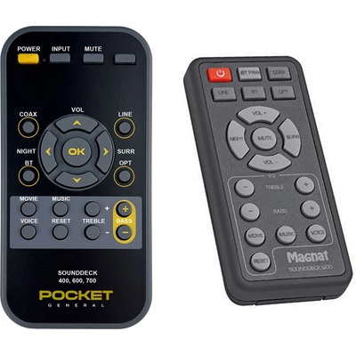 GENERAL MAGNAT Sounddeck 100, 400, 400 BTX, 600, 700 - дистанционно управление дубликат (Sounddeck 100, 400, 400 BTX, 600, 700)