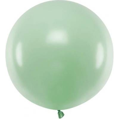 Party Deco Голям Латексов Балон, Пастел, Шамфъстък, 60см (olbom-096)