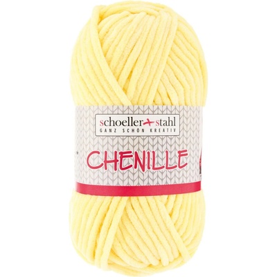 Schoeller+Stahl CHENILLE - 100% polyester - Ručně pletací příze - žinylka Barva: 03 zitrone