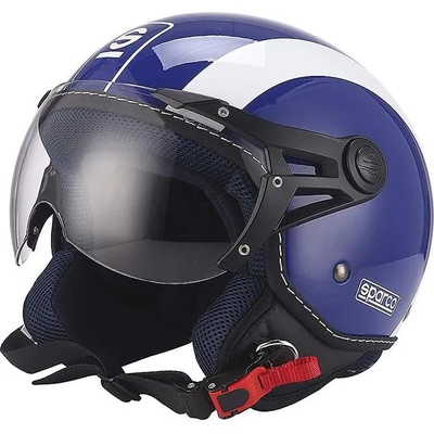 Sparco Каска за мотор Sparco BHR sp-501 синя / бяла 66684 размер S