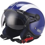 Sparco Каска за мотор Sparco BHR sp-501 синя / бяла 66684 размер S Мотоциклетна каска, шлем