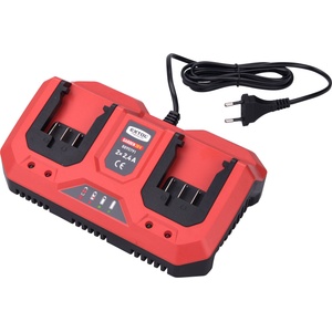Extol двойно зарядно устройство за батерии, Garden20V, 20V, 2x2, 4A за батерии 8895780 и 8895782