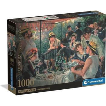 Clementoni - Puzzle Renoir: Luncheon Of The Boatin - 1 000 piese