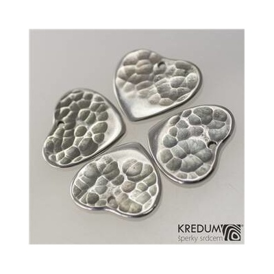 Kredum Hynek Kalista Nerezový přívěsek trsátko Heart světlé KS3034 SV