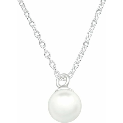Bijutanki Сребърно Колие с Изкуствена Перла