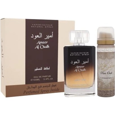 LATTAFA Ameer Al Oudh подаръчен комплект: EDP 100 ml + дезодорант 50 ml унисекс