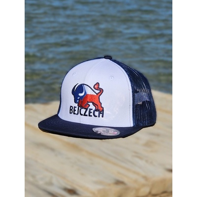 BejkRoll Snap Trucker BEJCZECH Logo White Navy