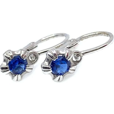 Jan Kos jewellery zlaté náušnice s modrým kamenem 59620534