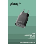 PLOOS Зарядно устройство ploos 220v usb 2a черно (220v usb 2a черно)
