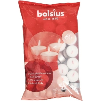 Čajová svíčka Bolsius 60 ks 6 hod (16x38 mm)