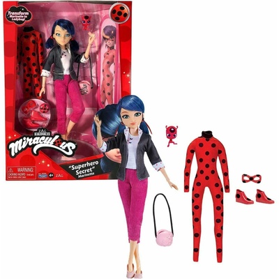 ORBICO Miraculous Beruška a černý kocour Marinette s oblekem Berušky