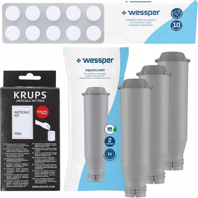 Wessper Krups 3 ks + Odvápňovač F054 + Čisticí tablety