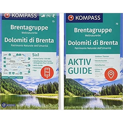 Kompass 73 Dolomiti di Brenta 1:50 000 turistická mapa