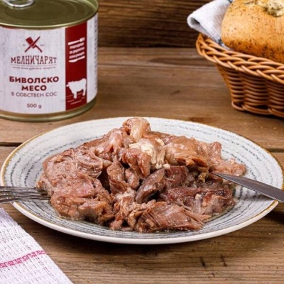 Консерва Биволско месо Мелничарят 500гр