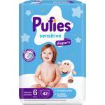 pufies Бебешки пелени №6 XL, 13+ кг, 164 бр (PUFIES-PS6-164)