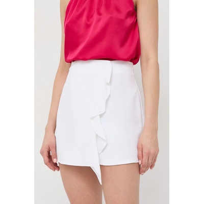 Armani Exchange sukňa mini áčkový strih biela