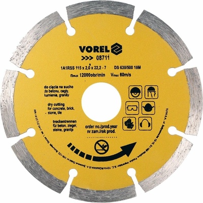 Vorel Kotúč diamantový 115 x 22,2 x 2,0 mm TO-08711