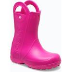 Crocs Детски гумени ботуши Crocs Handle It Rain Boot Kids Toddler pink crush