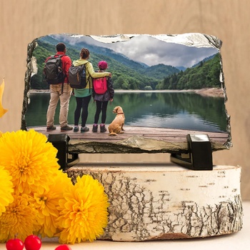 Image 1 of Art gift Скална плоча правоъгълна с отпечатване на ваша снимка