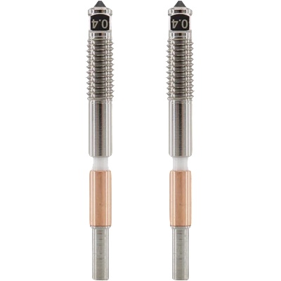 QIDI Tech Биметална дюза за Q2, комплект от 2 броя - 0, 4 mm (674519683100)