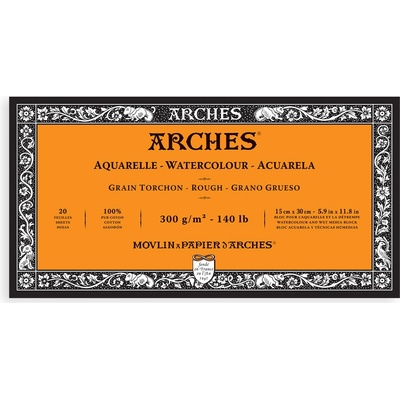 Blok Arches Rough, 300 g/m2, 20 archů - 15 x 30 cm