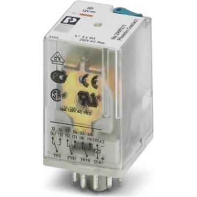 Phoenix Contact REL-OR3/LDP-12DC/3X21, 2909211 relé, 250 V/DC, 10 A, 50 ks