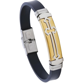 HARAHU Мъжки гривна ga-19777 - Черна / Златна kp19777 (ga-19777)