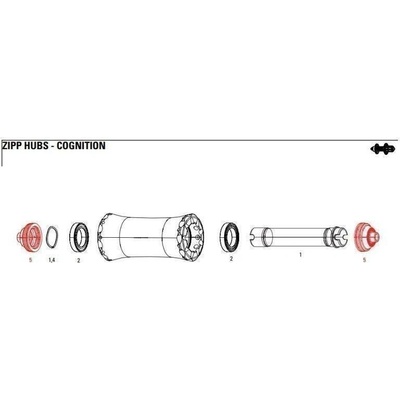 Zipp END CAP FRONT COGNITION NSW QR