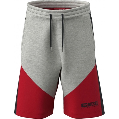 Diesel LPAUL SHORT OVER SHORT PANTS červená