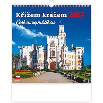 Nástěnný Křížem krážem Českou republikou na zeď Česko 2027