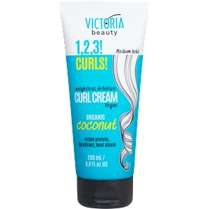 Victoria Beauty 1, 2, 3! Крем за къдрици с кокосов орех, 200 ml (10474976)