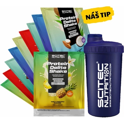 AKCE 10x Scitec Nutrition Protein Delite Shake 30 g + ZDARMA Šejkr 700 ml