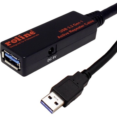 Roline 12.04.1070 USB 5Gbps (USB 3.0) aktivní prodlužovací, USB3.0 A(M) - USB3.0 A(F), 10m