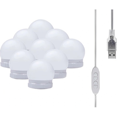 Malatec 18910 LED světla na zrcadlo k toaletnímu stolku 10 ks – Zbozi.Blesk.cz