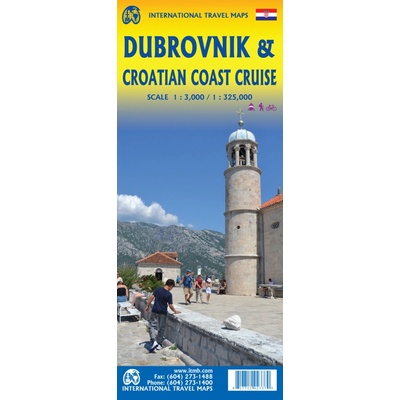 ITMB Publishing mapa Dubrovnik & Croatian Coast Cruise 1/3t.-1/325t. ITM