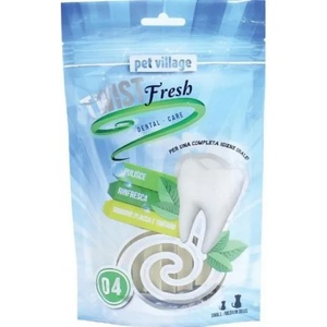 Twist Fresh Dental Stick - Дентално лакомство Ленти, за малки и средни породи кучета - 100 гр - Италия 52.1. 4