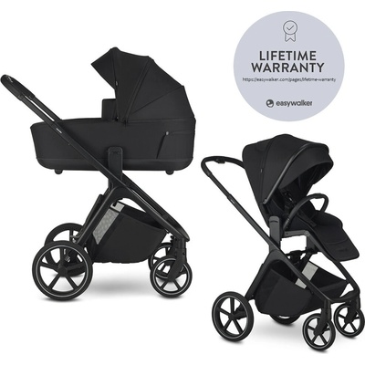 EASYWALKER Zoey Pure Black kombinovaný 2v1 2025