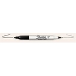 Sharpie Алкохолен маркер, коничен, с два края, SHARPIE "Twin Tip", черен S0811100 (S0811100)