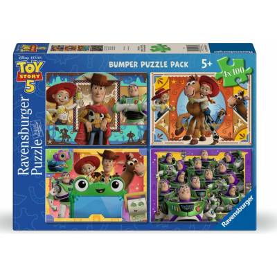 Ravensburger sada 4x100 dílků Toy Story 5 Příběh hraček 4v1
