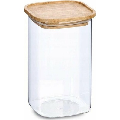 Zeller Sklenice s bambusovým víkem 1400 ml 11 x 11 x 17,7 cm