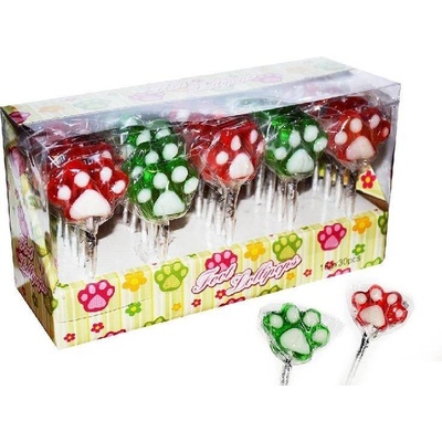 Lízátko Foot lollipop Tlapičky 30 x 15 g