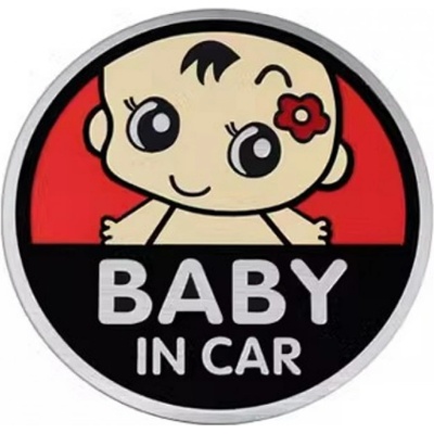 4CAR Samolepka dítě v autě "BABY IN CAR" |