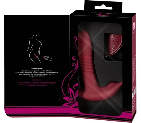 Javida RC Hands-free 3 Function Vibrator Red
