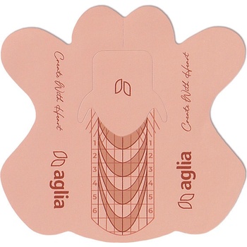 Aglia Smart Forms šablony na nehty 500 ks