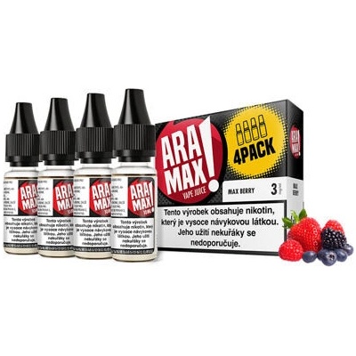 Aramax 4Pack Max Berry 4 x 10 ml 12 mg