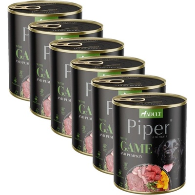 Dolina Noteci Консерва Piper Adult с дивеч и тиква 6 x 800 г
