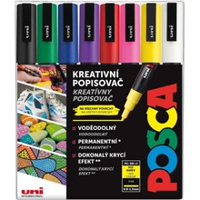 Uni Posca PC-3M sada 8 ks základní barvy