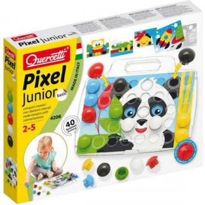 Quercetti - Мозайка едри части Pixel Junior 40ч. 4206