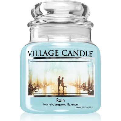 Village Candle Rain ароматна свещ (Glass Lid) 389 гр