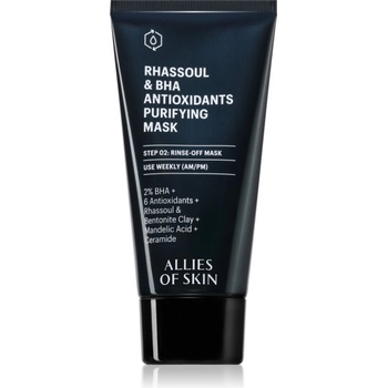 ALLIES OF SKIN Rhassoul & BHA Antioxidants дълбоко почистваща маска 50ml